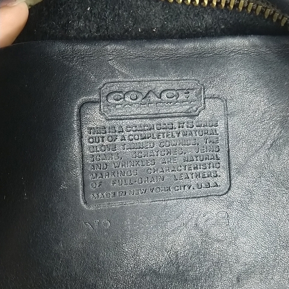 Vintage Coach leatherware briefcase satchel Bonnie Cashin NYC black leather bag - Picture 11 of 12